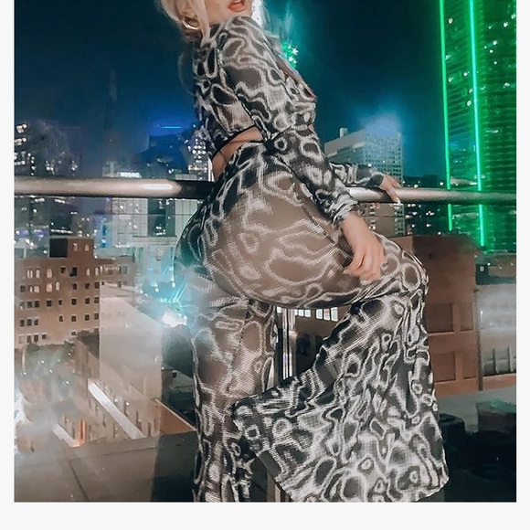 Mesh Rave Sheer Pants - Picture 3 of 3